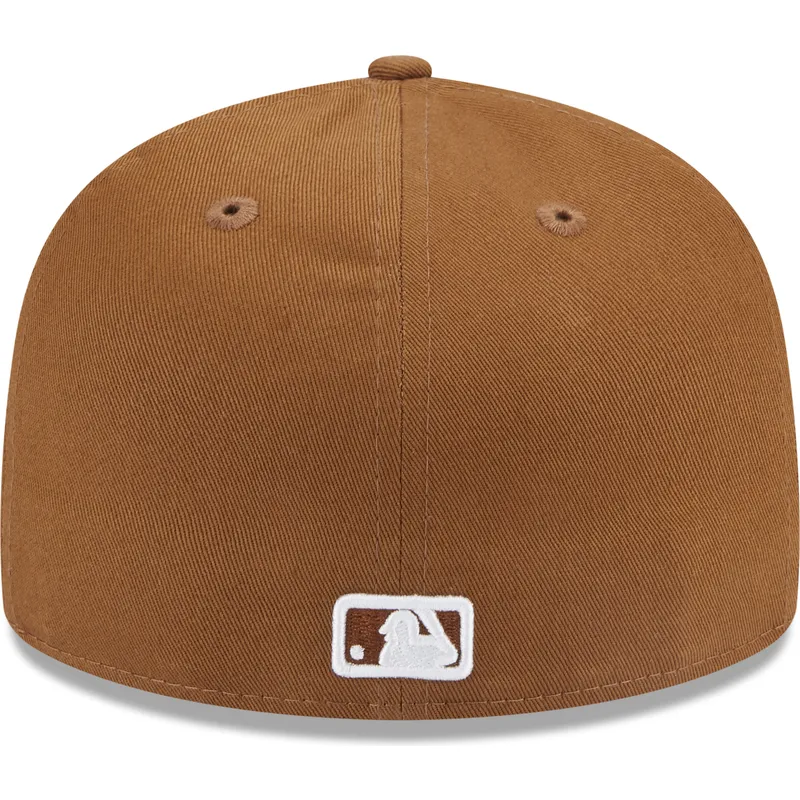 petten-plat-bruin-fitted-59fifty-team-outline-van-los-angeles-dodgers-mlb-van-new-era petten-plat-bruin-fitted-59fifty-team-outline-van-los-angeles-dodgers-mlb-van-new-era