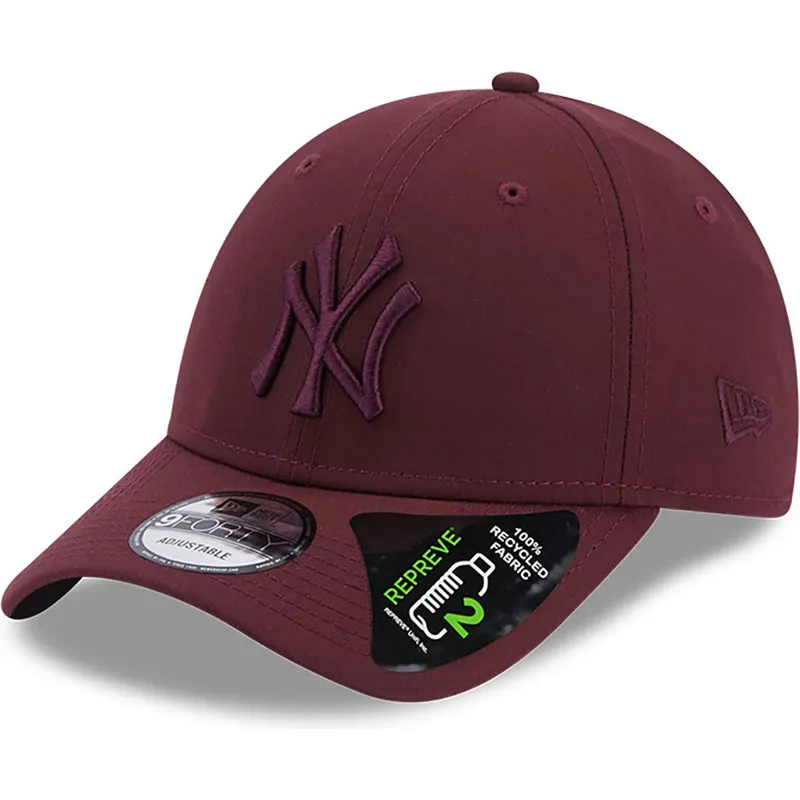 petten-gebogen-rood-verstelbaar-9forty-repreve-van-new-york-yankees-mlb-van-new-era petten-gebogen-rood-verstelbaar-9forty-repreve-van-new-york-yankees-mlb-van-new-era