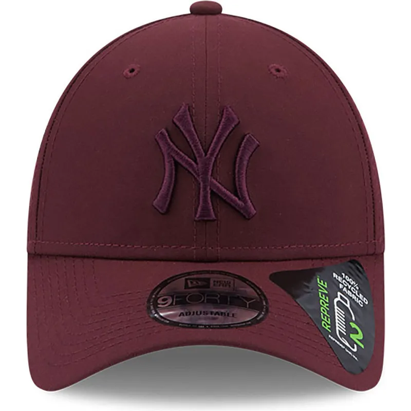 petten-gebogen-rood-verstelbaar-9forty-repreve-van-new-york-yankees-mlb-van-new-era petten-gebogen-rood-verstelbaar-9forty-repreve-van-new-york-yankees-mlb-van-new-era