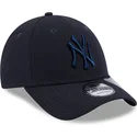 gorra-curva-azul-marino-ajustable-con-logo-azul-marino-9forty-repreve-de-new-york-yankees-mlb-de-new-era