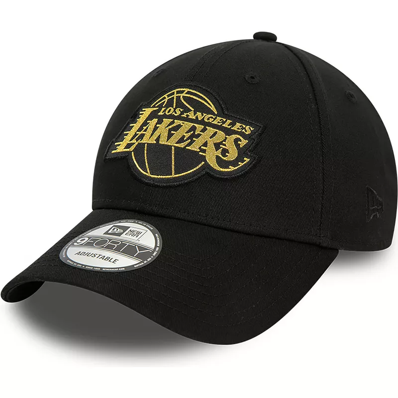 New Era - LA Lakers Metallic Logo 9FORTY Adjustable Cap - Grey