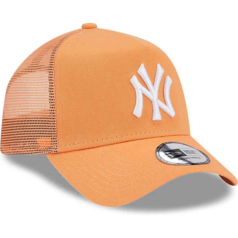 New Era Flat Brim 9FIFTY League Essential New York Yankees MLB Orange  Snapback Cap