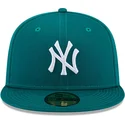 petten-plat-groen-fitted-59fifty-league-essential-van-new-york-yankees-mlb-van-new-era