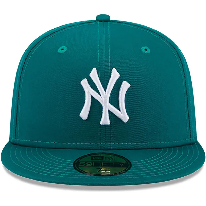petten-plat-groen-fitted-59fifty-league-essential-van-new-york-yankees-mlb-van-new-era