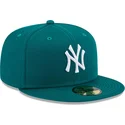 petten-plat-groen-fitted-59fifty-league-essential-van-new-york-yankees-mlb-van-new-era