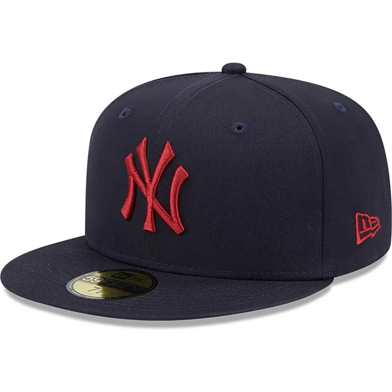 petten-plat-marineblauw-aangepast-59fifty-league-essential-van-new-york-yankees-mlb-van-new-era