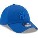 gorra-curva-azul-ajustada-con-logo-azul-39thirty-league-essential-de-new-york-yankees-mlb-de-new-era