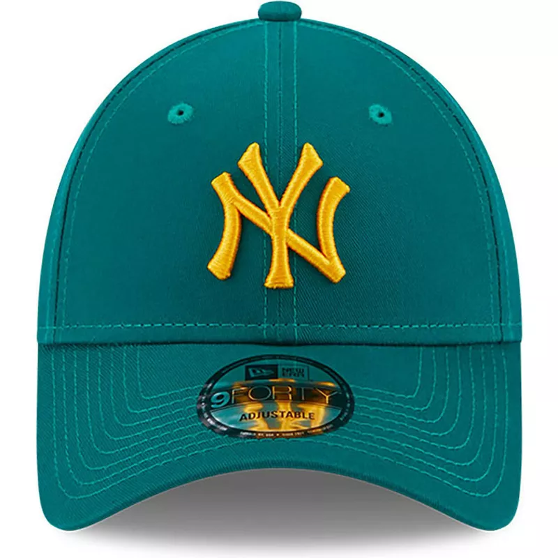 New York Yankees TEAM-BASIC Teal-White Fitted Hat by New Era