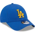 gorra-curva-azul-ajustable-con-logo-amarillo-9forty-league-essential-de-los-angeles-dodgers-mlb-de-new-era