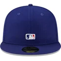 casquette-plate-bleue-ajustee-59fifty-reverse-logo-los-angeles-dodgers-mlb-new-era