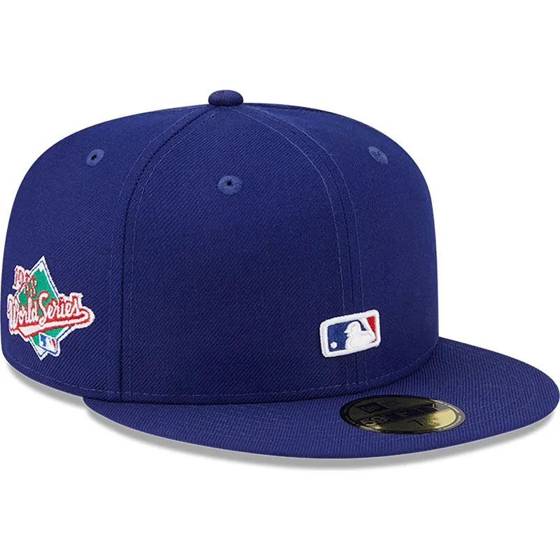 casquette-plate-bleue-ajustee-59fifty-reverse-logo-los-angeles-dodgers-mlb-new-era