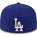 casquette-plate-bleue-ajustee-59fifty-reverse-logo-los-angeles-dodgers-mlb-new-era