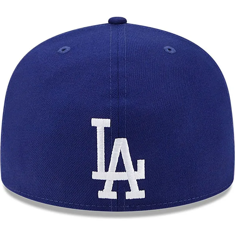 casquette-plate-bleue-ajustee-59fifty-reverse-logo-los-angeles-dodgers-mlb-new-era