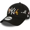 gorra-curva-negra-ajustable-9forty-koi-fish-de-new-york-yankees-mlb-de-new-era