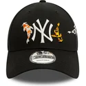 gorra-curva-negra-ajustable-9forty-koi-fish-de-new-york-yankees-mlb-de-new-era