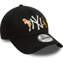 gorra-curva-negra-ajustable-9forty-koi-fish-de-new-york-yankees-mlb-de-new-era