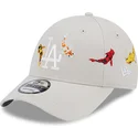 gorra-curva-beige-ajustable-9forty-koi-fish-de-los-angeles-dodgers-mlb-de-new-era