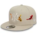 gorra-plana-beige-snapback-9fifty-koi-fish-de-new-york-yankees-mlb-de-new-era