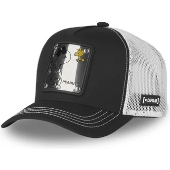 Petten gebogen zwart snapback Joe Cool NAW5 Snoopy Peanuts van Capslab