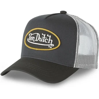 Petten gebogen zwart snapback CLA6 van Von Dutch