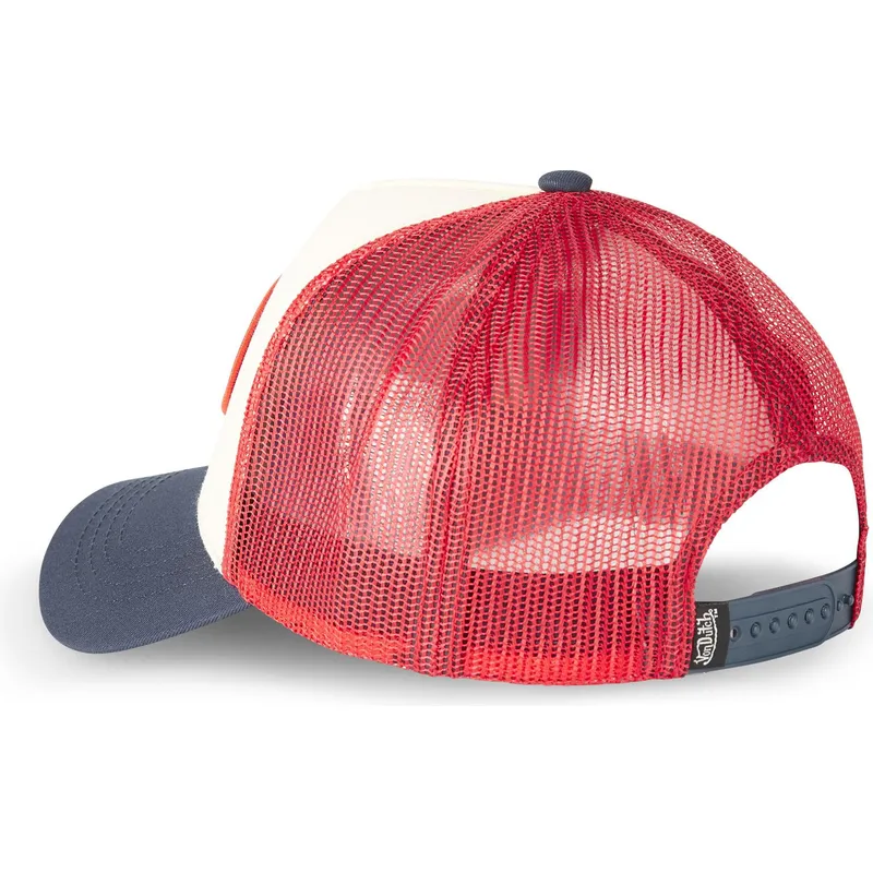 beige-rod-og-marinebla-trucker-kasket-cla5-fra-von-dutch