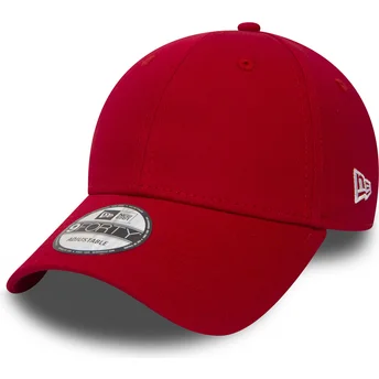 Petten gebogen rood verstelbare band 9FORTY Basic Flag van New Era