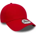 casquette-courbee-rouge-ajustable-9forty-basic-flag-new-era