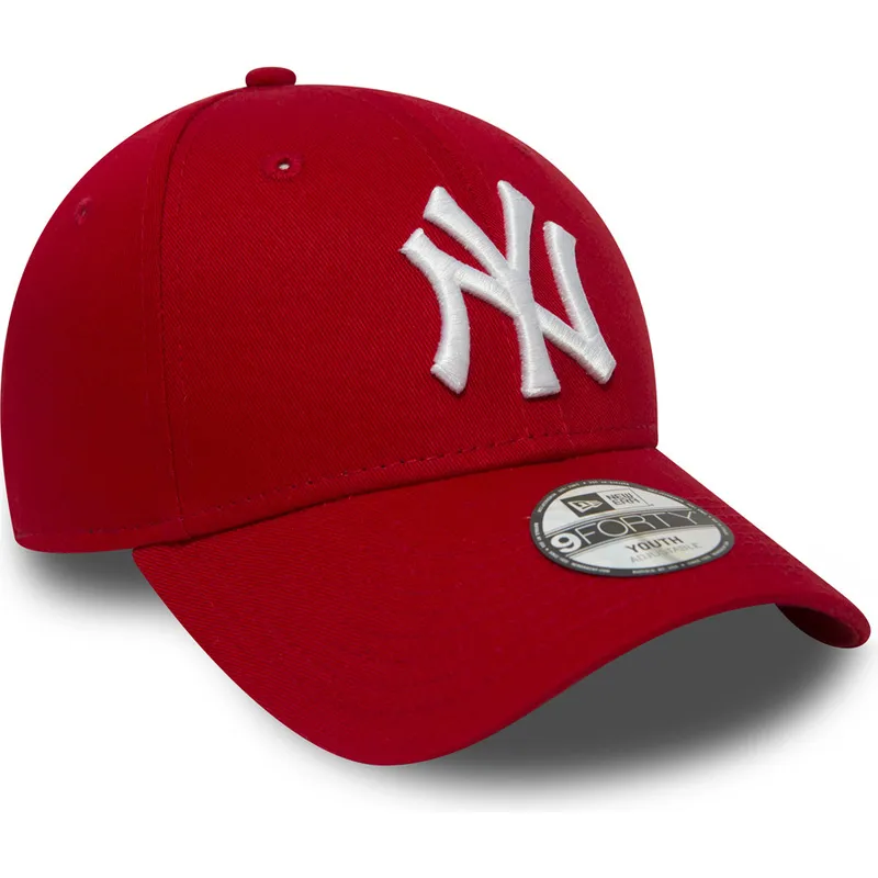 petten-gebogen-rood-verstelbare-band-voor-kinderen-9forty-essential-van-new-york-yankees-mlb-van-new-era petten-gebogen-rood-verstelbare-band-voor-kinderen-9forty-essential-van-new-york-yankees-mlb-van-new-era