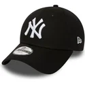 petten-gebogen-zwart-verstelbare-band-voor-kinderen-9forty-essential-van-new-york-yankees-mlb-van-new-era