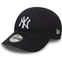 cappellino-visiera-curva-blu-regolabile-per-bambino-9forty-essential-di-new-york-yankees-mlb-di-new-era