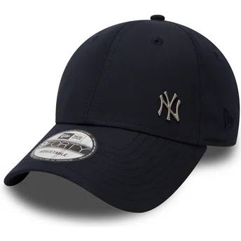 New Era New York Yankees MLB 9FORTY Flawless Logo justerbar marineblå buet kasket