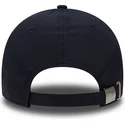 justerbar-marinebla-kurvet-kasket-9forty-flawless-logo-fra-new-york-yankees-mlb-fra-new-era