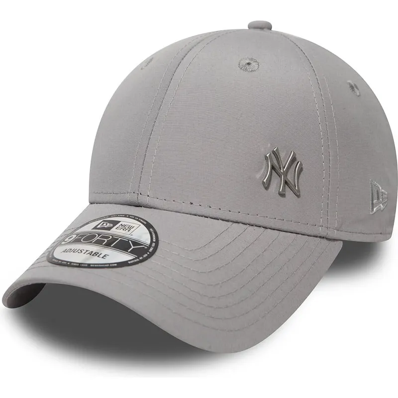 cappellino-con-visiera-curva-grigio-regolabile-9forty-flawless-logo-dei-new-york-yankees-mlb-di-new-era