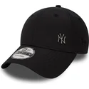 casquette-courbee-noire-ajustable-9forty-flawless-logo-new-york-yankees-mlb-new-era