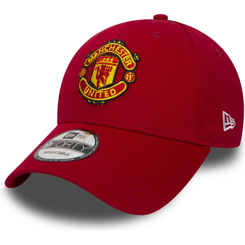 petten-gebogen-rood-verstelbaar-9forty-essential-van-manchester-united-football-club-premier-league-van-new-era