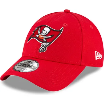 Casquette courbée rouge ajustable 9FORTY Tampa Bay Buccaneers NFL New Era