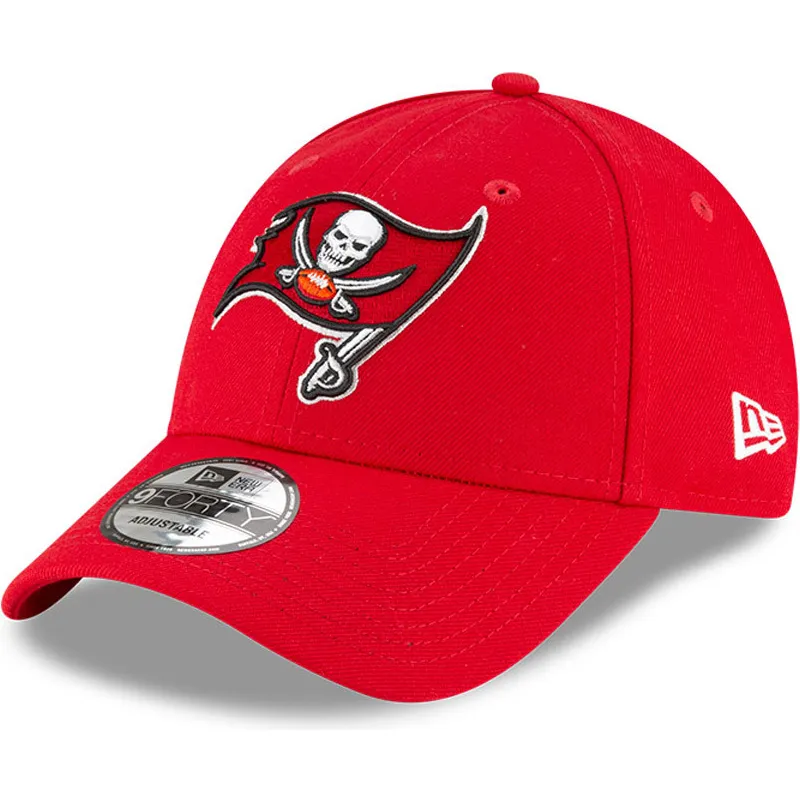 rote-verstellbare-9forty-curved-cap-der-tampa-bay-buccaneers-nfl-von-new-era