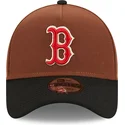 petten-gebogen-bruin-snapback-9forty-a-frame-harvest-van-boston-red-sox-mlb-van-new-era