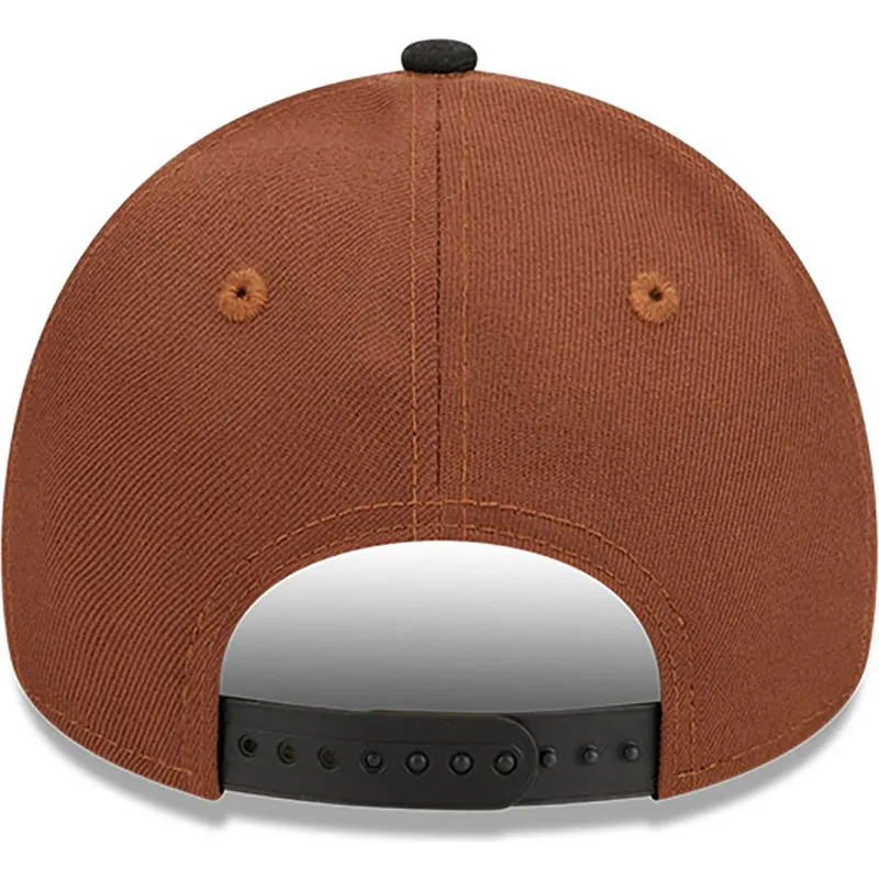 petten-gebogen-bruin-snapback-9forty-a-frame-harvest-van-boston-red-sox-mlb-van-new-era