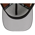 petten-gebogen-bruin-snapback-9forty-a-frame-harvest-van-new-york-yankees-mlb-van-new-era