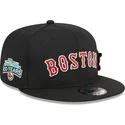 casquette-plate-noire-snapback-9fifty-post-up-pin-boston-red-sox-mlb-new-era