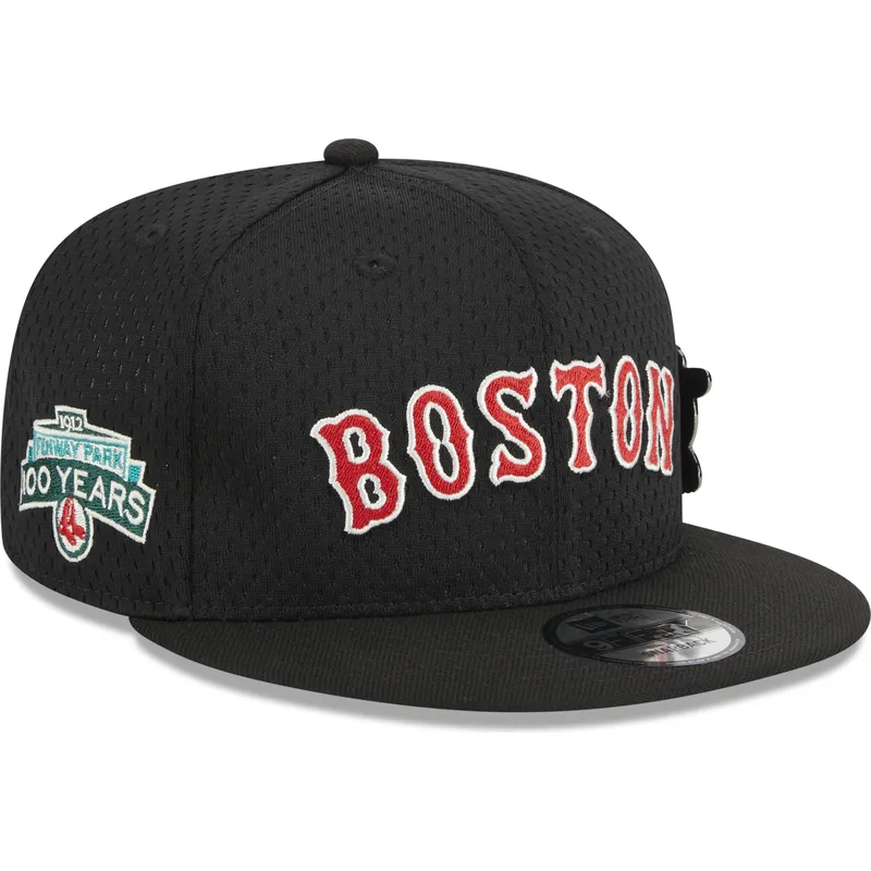 czarna-plaska-czapka-snapback-9fifty-post-up-pin-boston-red-sox-mlb-new-era