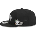flad-sort-snapback-9fifty-post-up-pin-kasket-fra-new-york-yankees-mlb-af-new-era