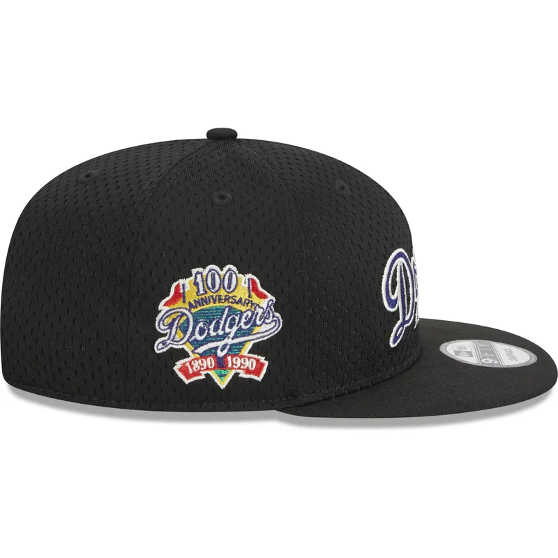 czarna-plaska-czapka-snapback-9fifty-post-up-pin-los-angeles-dodgers-mlb-new-era