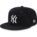 casquette-plate-bleue-marine-ajustee-59fifty-throwback-cord-new-york-yankees-mlb-new-era