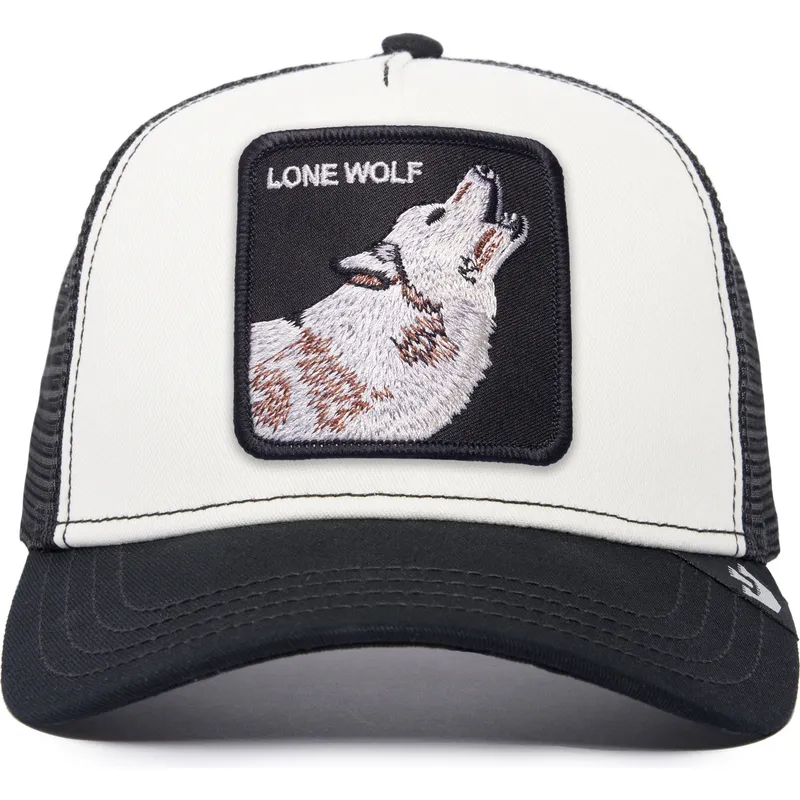 petten-gebogen-zwart-snapback-the-lone-wolf-the-farm-van-goorin-bros