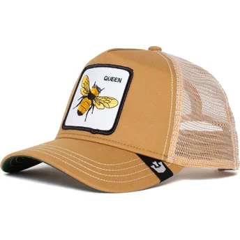 petten-gebogen-bruin-snapback-the-queen-bee-the-farm-van-goorin-bros