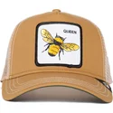 petten-gebogen-bruin-snapback-the-queen-bee-the-farm-van-goorin-bros