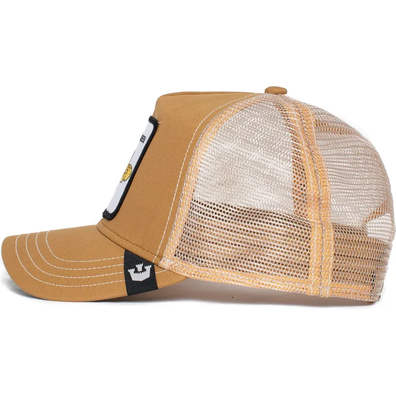 petten-gebogen-bruin-snapback-the-queen-bee-the-farm-van-goorin-bros