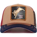 casquette-trucker-marron-et-bleue-marine-ane-detention-seeker-ass-play-the-farm-goorin-bros